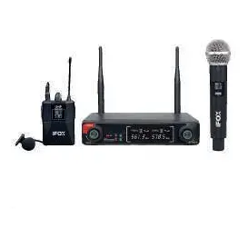 iFOX FX-700EY Çift Kanallı El ve Yaka Mikrofon Seti (UHF Dijital Modülasyon) - 1