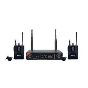 iFOX FX-700YY Çift Kanallı Yaka Mikrofon Seti (UHF Dijital Modülasyon) - 1