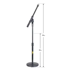 iFOX FXM-17 Çevirmeli Yükseklik Ayarlı Siyah Masaüstü Akrobat Mikrofon Sehpası - 3