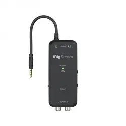 IK Multimedia iRigs Stream Solo iPhone, iPad ve Mac/PC için Canlı Yayın Ses Kartı - 1