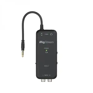 IK Multimedia iRigs Stream Solo iPhone, iPad ve Mac/PC için Canlı Yayın Ses Kartı - 1