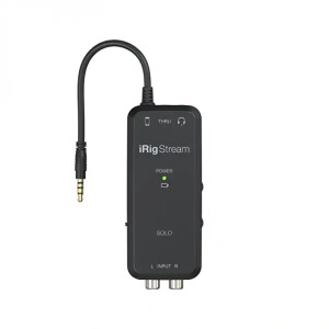 IK Multimedia iRigs Stream Solo iPhone, iPad ve Mac/PC için Canlı Yayın Ses Kartı - IK Multimedia