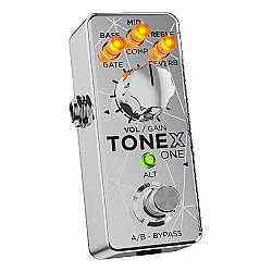 IK Multimedia TONEX ONE AI Modeling Multi-FX Pedal with Joe Satriani Collection (Limited Edition Silver) - 1