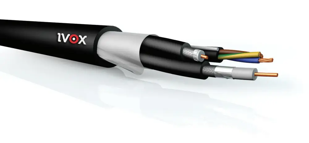 IVOX VIDEO HYBRID 2xVD 0,8/3,7+2xVP223 Hibrit Kablo - 1
