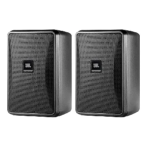 JBL Control 23-1 Ultra Kompakt İki Yollu İç/Dış Mekan Duvar Tipi Hoparlör (Çift, Siyah) - 1
