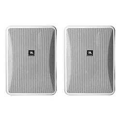 JBL Control 28-1L Yüksek Çıkışlı İki Yollu İç/Dış Mekan Duvar Tipi Hoparlör (Çift, Beyaz) - JBL