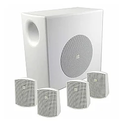 JBL Control 50 Pack Dörtlü Uydu Hoparlör ve Subwoofer Ses Sistemi Takımı (Beyaz) - JBL