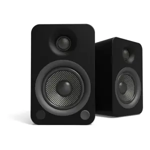 Kanto YU4 140W 4 inç Bluetooth Aktif Raf Tipi Hoparlör (Matte Black) - 1