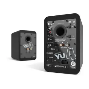 Kanto YU4 140W 4 inç Bluetooth Aktif Raf Tipi Hoparlör (Matte Black) - 2