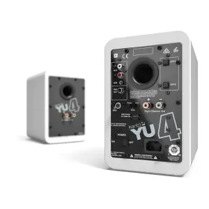 Kanto YU4 140W 4 inç Bluetooth Aktif Raf Tipi Hoparlör (Matte White) - 2