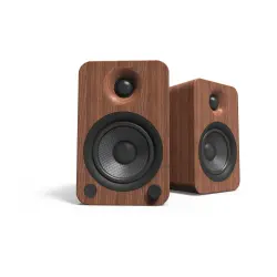 Kanto YU4 140W 4 inç Bluetooth Aktif Raf Tipi Hoparlör (Walnut) - 1