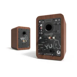 Kanto YU4 140W 4 inç Bluetooth Aktif Raf Tipi Hoparlör (Walnut) - 2