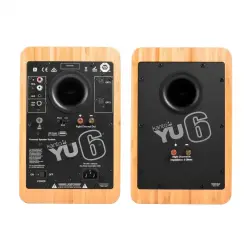 Kanto YU6 200W 5.25 inç Bluetooth Aktif Raf Tipi Hoparlör (Bamboo) - 4