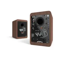 Kanto YU6 200W 5.25 inç Bluetooth Aktif Raf Tipi Hoparlör (Walnut) - 2