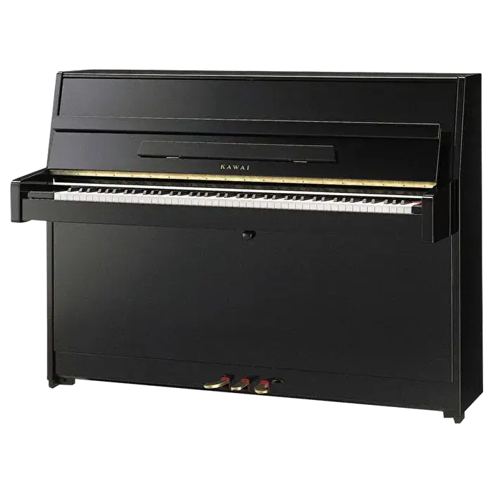 KAWAI K-15E M/PEP Parlak Siyah 110 CM Duvar Piyanosu - 1