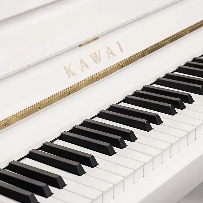 KAWAI K-300 WH/P 122 CM Parlak Beyaz Duvar Piyanosu - 2