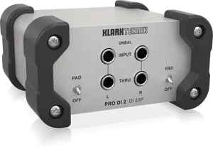 KLARK TEKNIK DI20P Passive Stereo DI Box with Midas Transformer and Extended Dynamic Range - 2