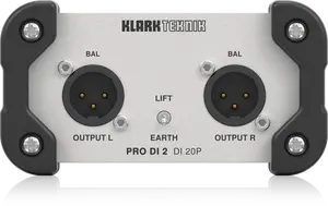 KLARK TEKNIK DI20P Passive Stereo DI Box with Midas Transformer and Extended Dynamic Range - 4