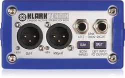 KLARK TEKNIK DN200 Active Stereo DI Box with Extended Dynamic Range and Sum/Split Options - 2