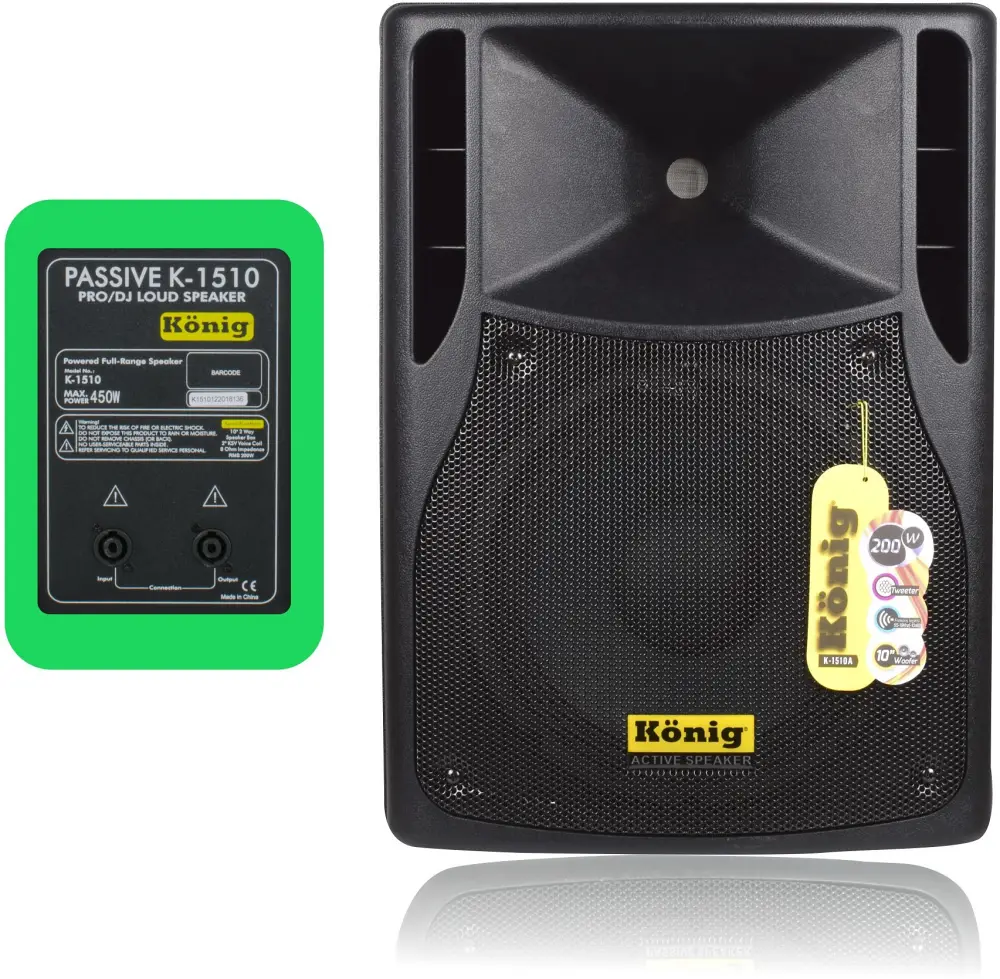 König K-1510 10 inç 450W Pasif Kabin - König