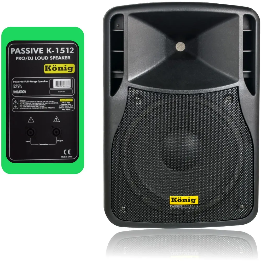 König K-1512 12 inç 600W Pasif Kabin - König