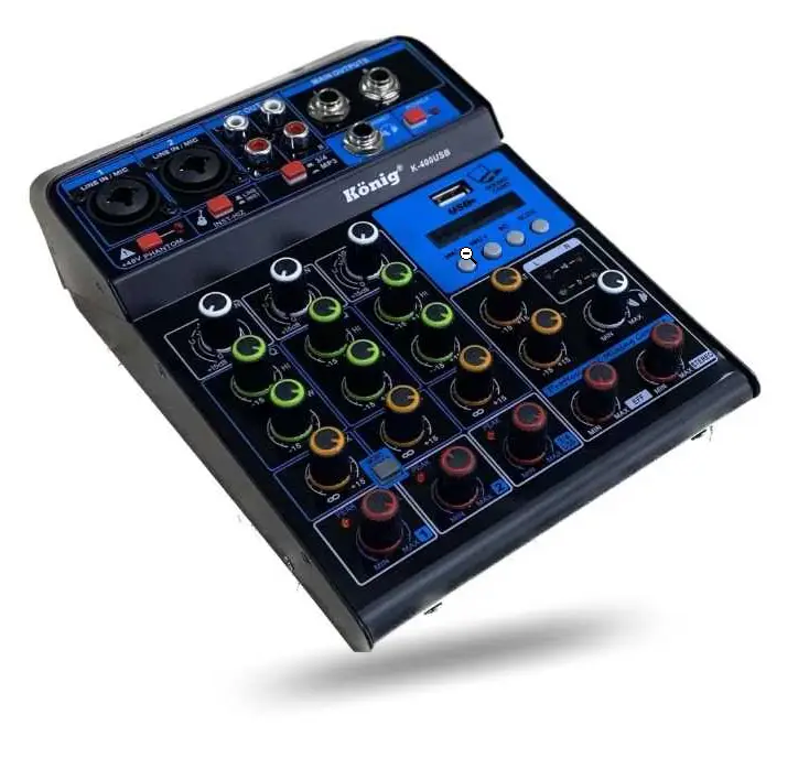 König K-400 USB 4 Kanal DEC Mikser - König
