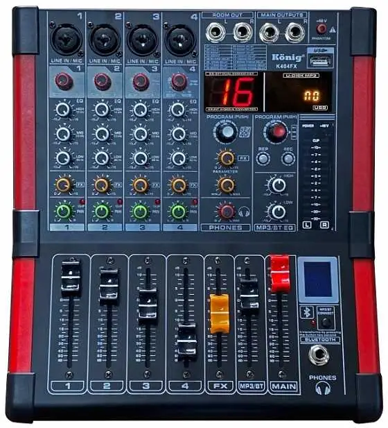 König K-404 FX 4 Kanal DEC Mikser - König