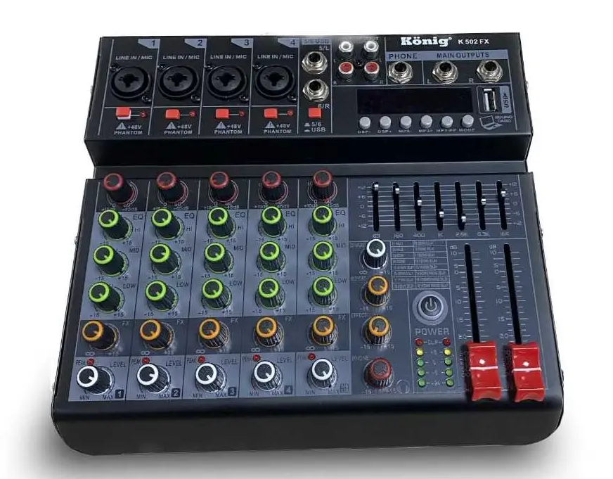 König K-502 FX 6 Kanal DEC Mikser - König