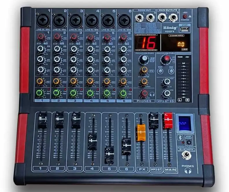 König K-606 FX 6 Kanal DEC Mikser - König