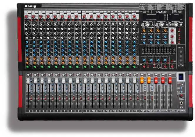König KS-1600 16 Kanal DEC Mikser (Çift Efek) - König