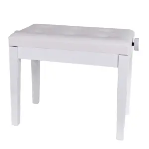 KOZMOS DX15-WH Ayarlı Piyano Taburesi - Beyaz - 1