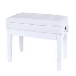 KOZMOS DX16-WH Ayarlı Piyano Taburesi - Sandıklı - Beyaz - Kozmos