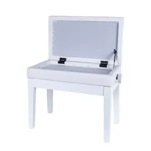 KOZMOS DX16-WH Ayarlı Piyano Taburesi - Sandıklı - Beyaz - 3