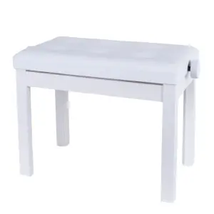 KOZMOS P-310-WH Ayarlı Piyano Taburesi - Beyaz - 1