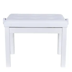 KOZMOS P-310-WH Ayarlı Piyano Taburesi - Beyaz - 5