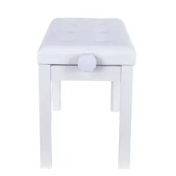 KOZMOS P-310-WH Ayarlı Piyano Taburesi - Beyaz - 6