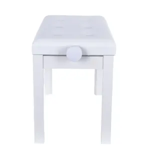 KOZMOS P-310-WH Ayarlı Piyano Taburesi - Beyaz - 6