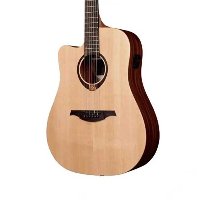 LAG GLA TL70DCE Tramontane Dreadnought Cutaway Solak Elektro Akustik Gitar - 3