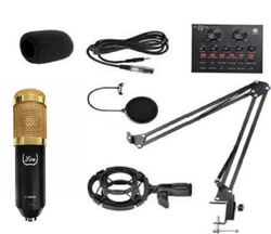 Lea L-1800A Condenser Mikrofon Seti ve V8 Ses Kartı - Lea