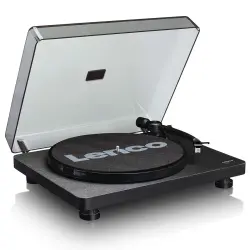 LENCO L-30BK Turntable - MMC Kartuşlu Ahşap, Siyah Pikap - 3