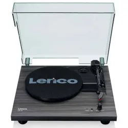 LENCO LS-10BK Turntable - Dahili Hoparlörlü Ahşap Siyah Pikap - 1