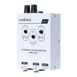 Lexence LX-1 2 Kanallı In-Ear Kulaklık Amfisi (Personal Monitor Amplifier) - 5