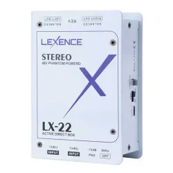 Lexence LX-22 Aktif Stereo DI Box (48V Phantom Destekli) - 1