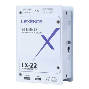 Lexence LX-22 Aktif Stereo DI Box (48V Phantom Destekli) - 1
