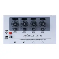 Lexence LX-400 4 Kanallı Stereo Kulaklık Amfisi (Headphone Amplifier) - 3