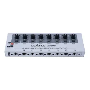 Lexence LX-800 8 Kanallı Stereo Kulaklık Amfisi (Headphone Amplifier) - 2