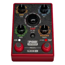 Line 6 POD Express Gitar Amfi ve Efekt İşlemci Pedalı (Kırmızı) - 2