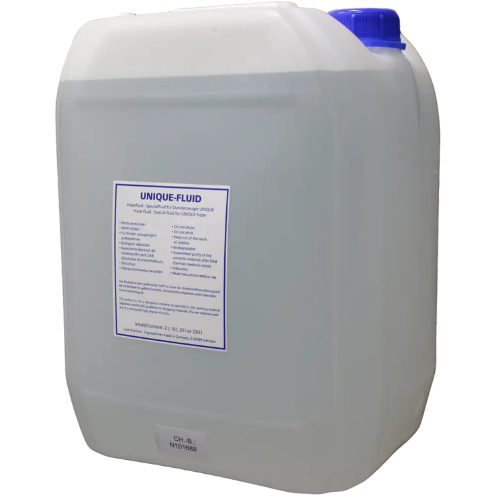 Look Solutions UNIQUE-FLUID Hazer Duman Makinesi Likiti (10Litre) - Look Solutions