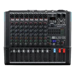 Mächtig GPM1008 8 Kanal 700W 99 DSP Efektli Bluetooth USB Power Mikser - mächtig