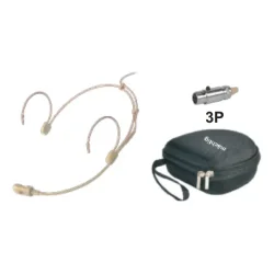 Mächtig HF602C 6mm Uni-Directional Ten Rengi 4m Kablolu Headset Kafa Mikrofonu (3 Pin Mini XLR) - mächtig